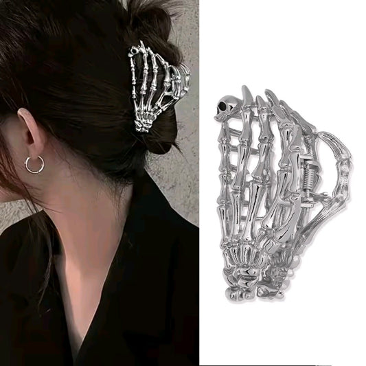 Metal Claw Hair Clip Skeleton Hand