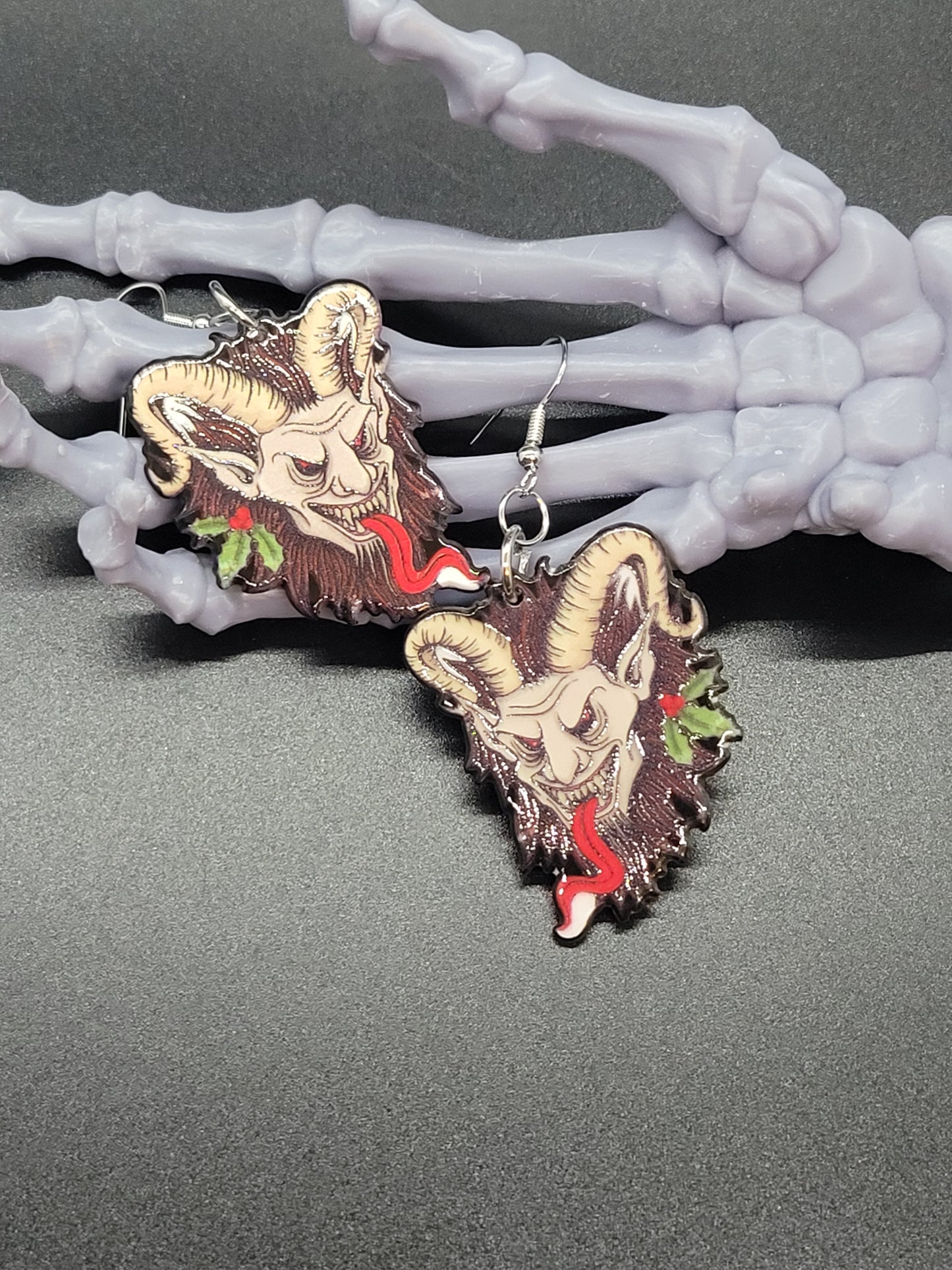 Krampus Acrylic Earrings