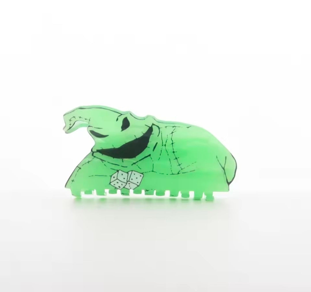 Oggie Boogie Glow Acrylic Hair Claw Clip