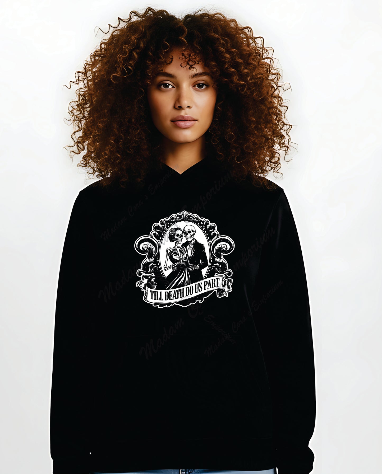 Till Death Romantic Skeletons Valloween Apparel Tee Shirt Hoodie